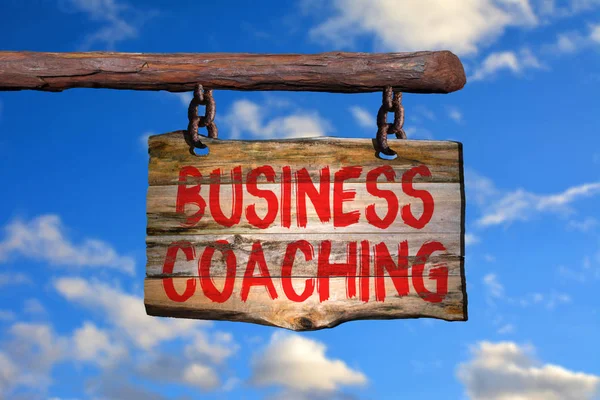 Business Coaching Motivationszeichen — Stockfoto