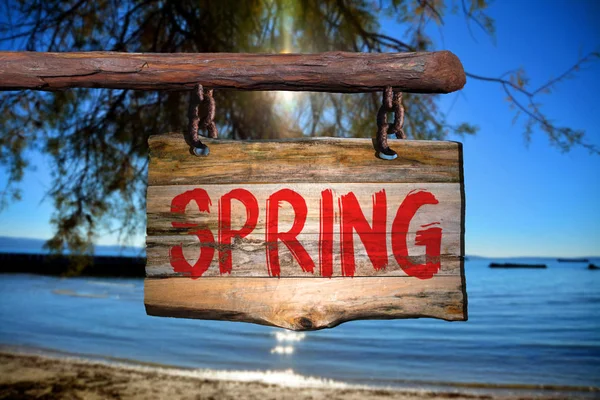 Spring motivational phrase sign — Stock Photo, Image