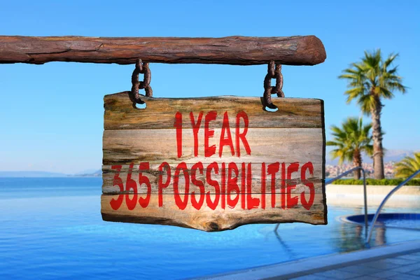 1 år 365 möjligheter — Stockfoto