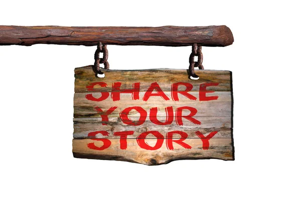 Compartilhar sua história — Fotografia de Stock