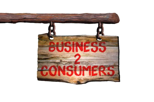 Obchodní 2 spotřebitelé — Stock fotografie