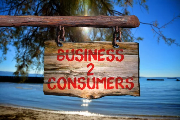 Бізнес 2 споживачів — стокове фото