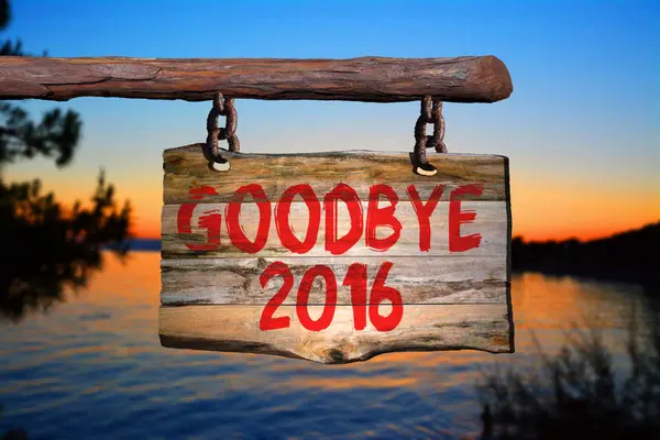 Goodbye 2016 — Stock Photo, Image