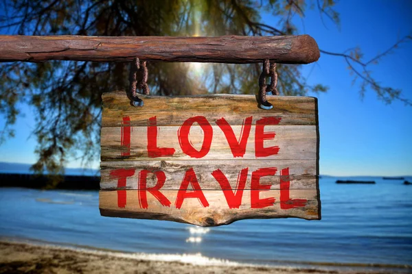 I love travel — Stock Photo, Image