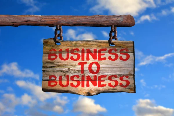 Бізнес до бізнесу — стокове фото