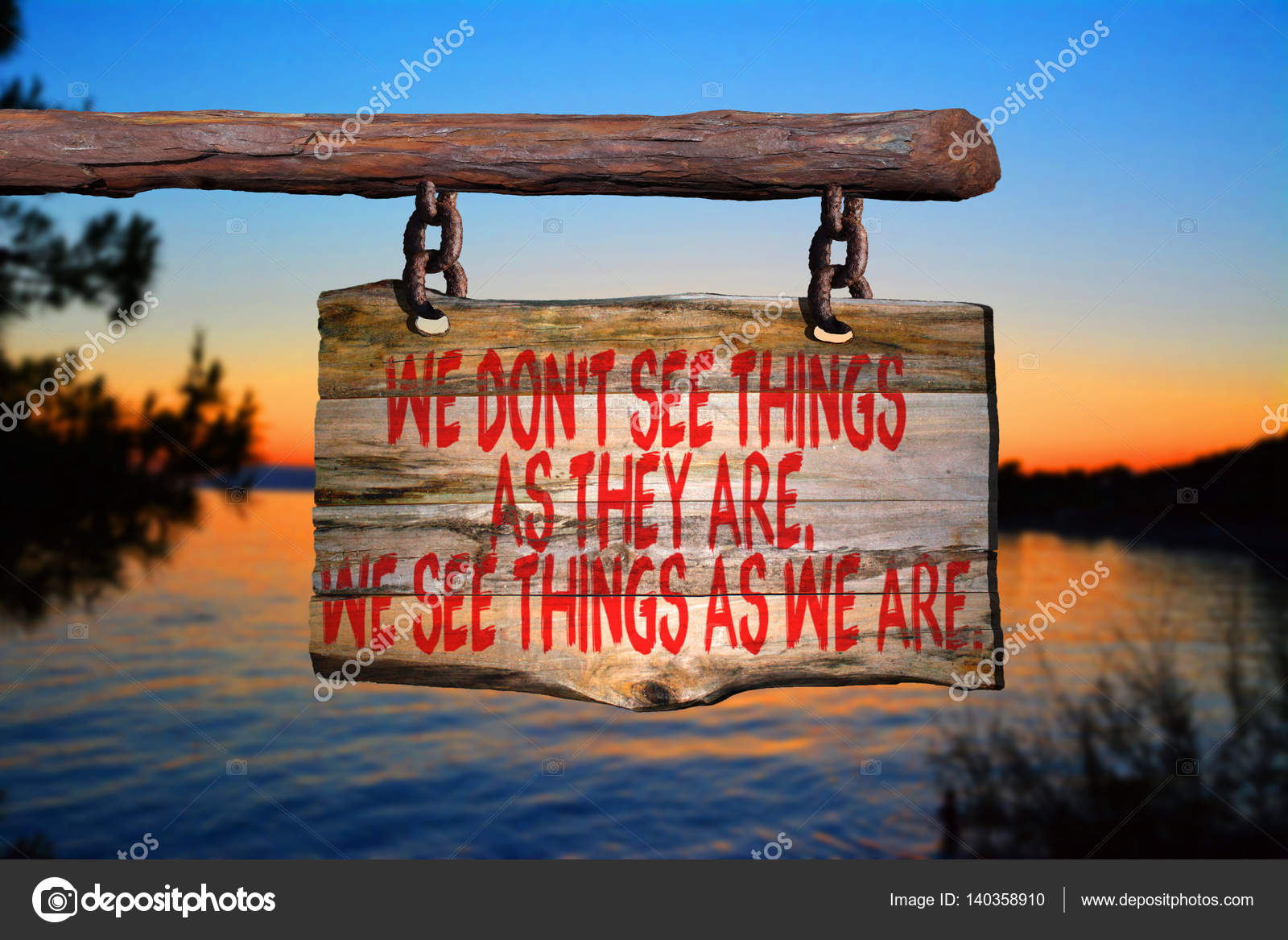 Don See Things See Things Motivational Phrase Sign Old Wood