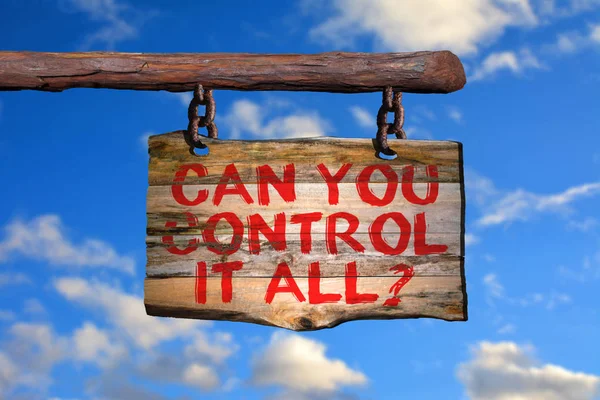 Can you control it all? — Stockfoto