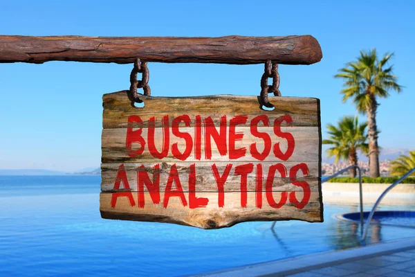 Business Analytics Motivationszeichen — Stockfoto