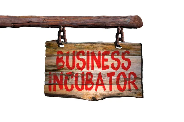 Obchodní značka motivační fráze inkubátor — Stock fotografie