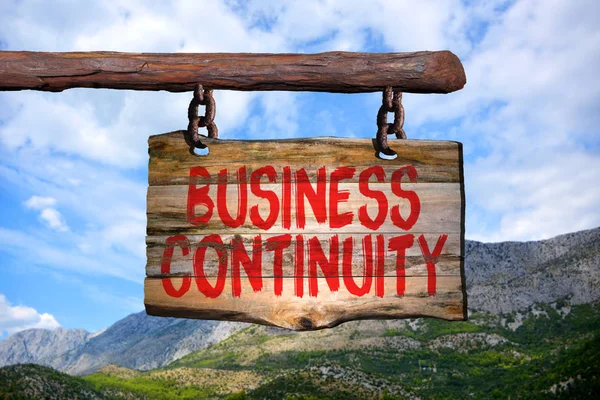 Business continuity motivational phrase sign — Stock Photo, Image