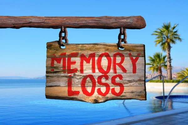 Memory loss motivational phrase sign