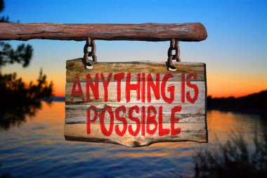 Bir şey mümkün motivasyon ifade işarettir