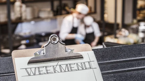 Hafta menü Pano üç