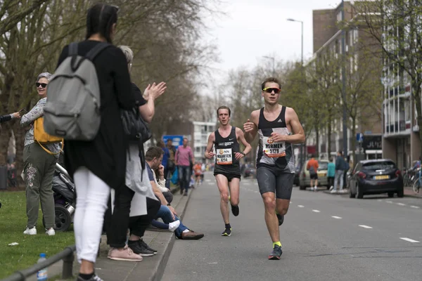 Marathon löpare s grupp — Stockfoto