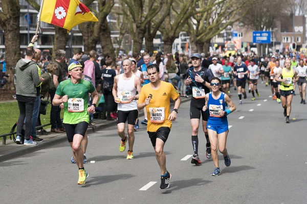 Maratona correndo em Rotterdam — Fotografia de Stock