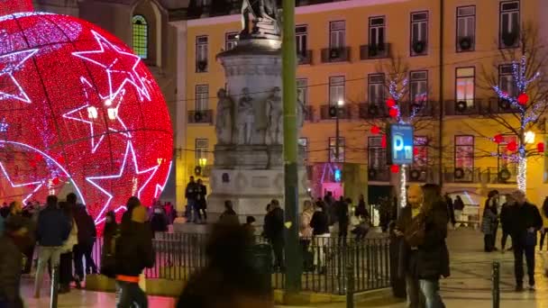 Palla di notte di Natale 1 — Video Stock