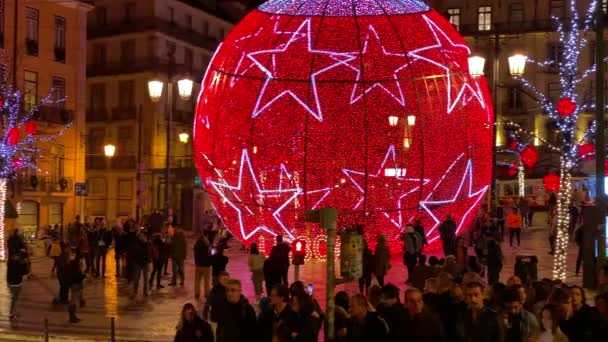 Kerstnacht bal 8 — Stockvideo