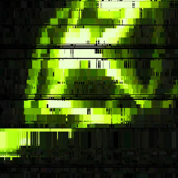 Glitch grön abstrakt bakgrund — Stock vektor