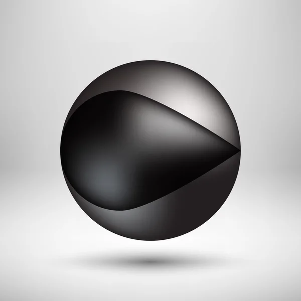 Чорний міхура піктограму значок з світлому фоні — стоковий вектор