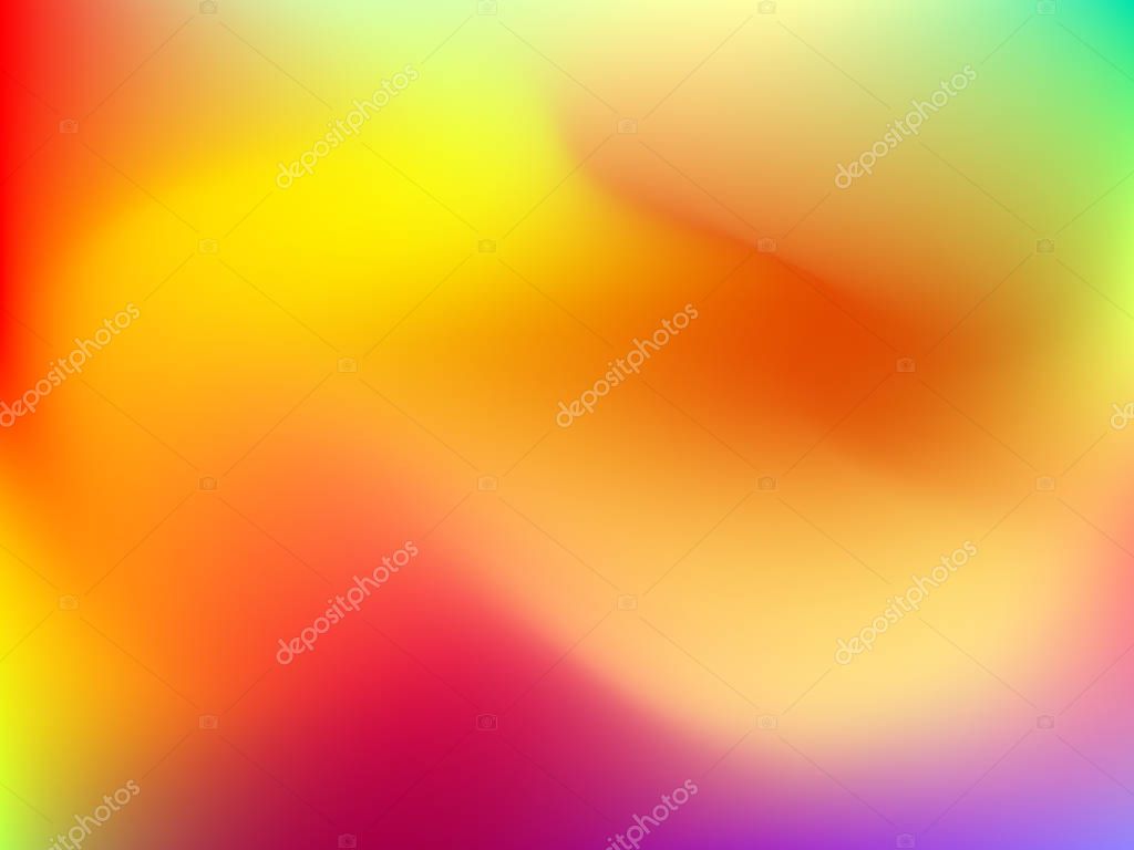 Abstract horizontal blur colorful gradient background with red, yellow, blue, cyan and green colors for deign concepts, wallpapers, web, presentations and prints. Vector illustration.