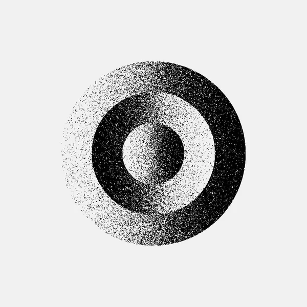 Черный круговой знак — стоковый вектор