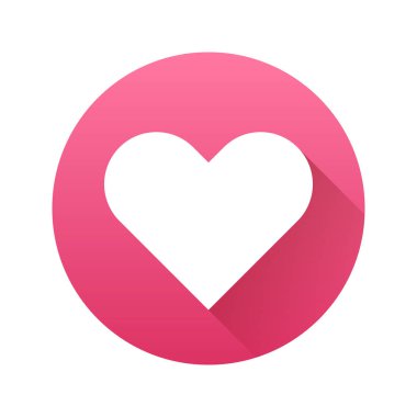 beyaz soyut kalp işareti