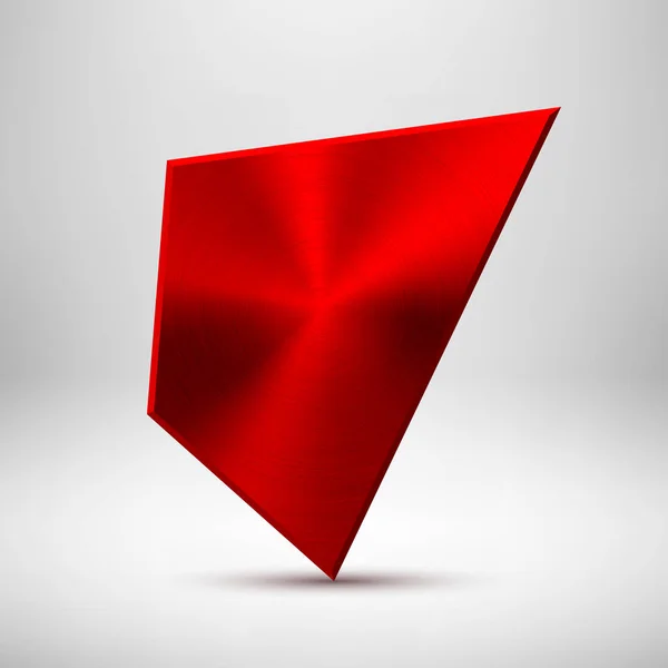 Modelo de botão geométrico abstrato vermelho — Vetor de Stock