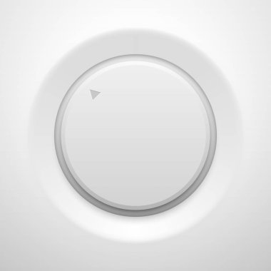 Beyaz teknoloji müzik düğmesi