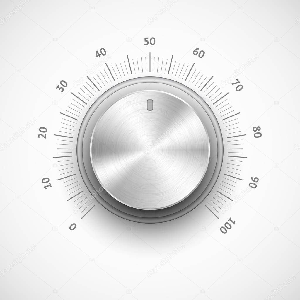 Abstract Technology Volume Knob