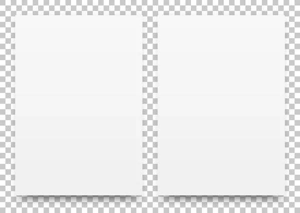 A2 Beyaz Poster Mock-up — Stok Vektör