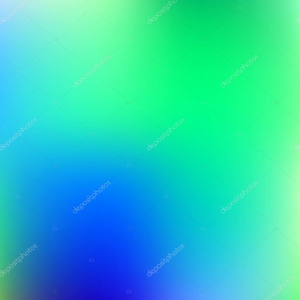 Abstract blue and green blur color gradient background for web, presentations and prints. Vector illustration.