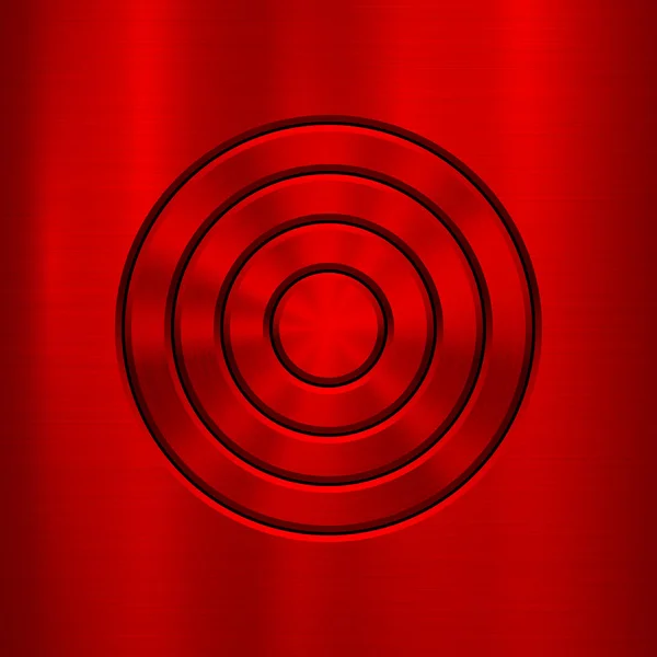 Röd metall teknik bakgrund — Stock vektor