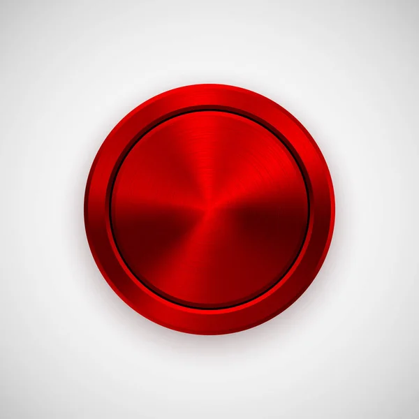 Badge en métal Red Technology Circle — Image vectorielle