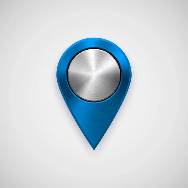 Puntatore mappa GPS tecnologia blu — Vettoriale Stock