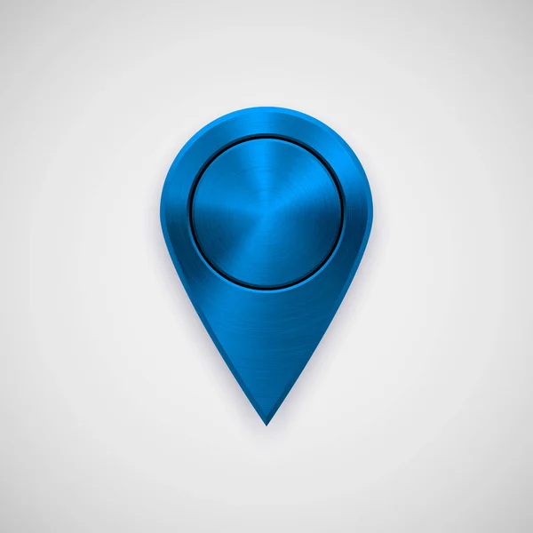 Blue teknoloji Gps harita işaretçi — Stok Vektör