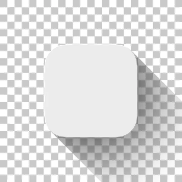 Plantilla en blanco de icono de app de tecnología blanco — Stockvector