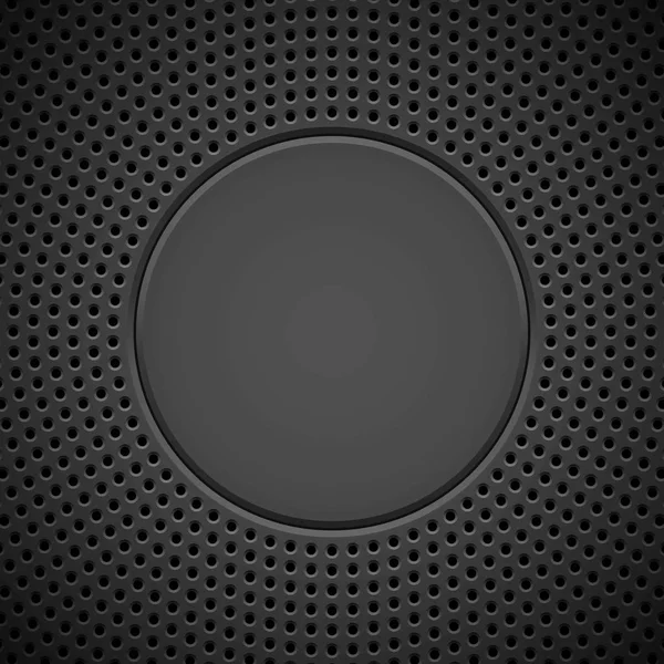 Arrière-plan noir avec motif perforé — Image vectorielle