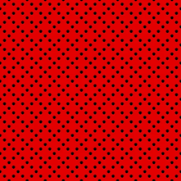 Red Background with Perforated Pattern — Stock Vector