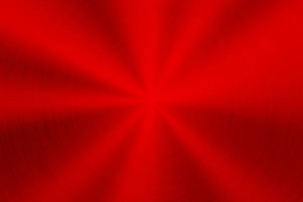 赤い金属技術の背景に研磨 ブラシをかけられた循環同心円状テクスチャ クロム デザイン コンセプト Web ポスター 印刷します ベクトル図 — ストックベクタ