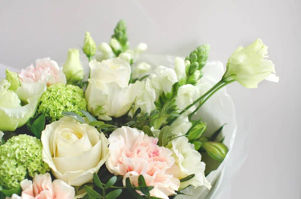 Krásné Světlé Květy Světlém Pozadí Květiny Zelenina Dianthus Jablečný Čaj — Stock fotografie