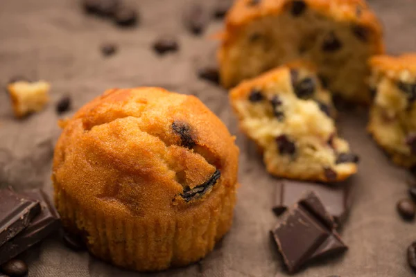 Plumcake con cioccolato — Foto Stock