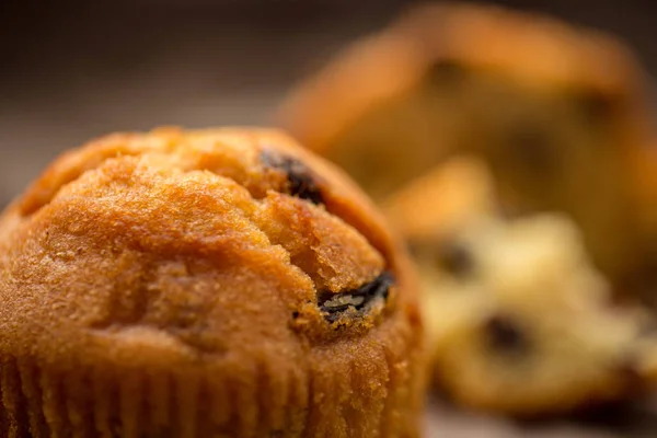 Plumcake with chocolate — Stock Photo, Image