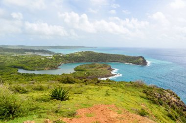 Shirley Heights limanda gündüz, Caribbean görünümünü.