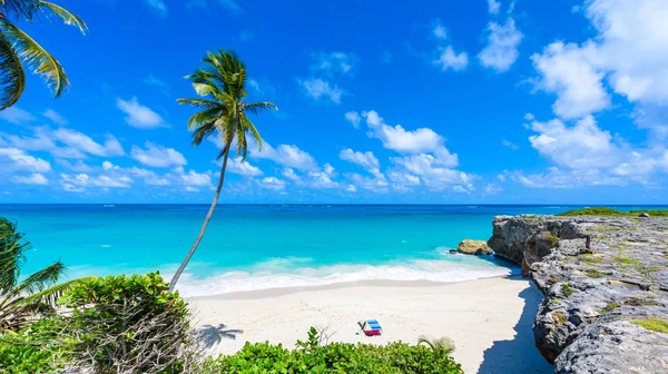 Paradise Beach Barbados Island Botten Bay Barbados Caribbean — Stockfoto