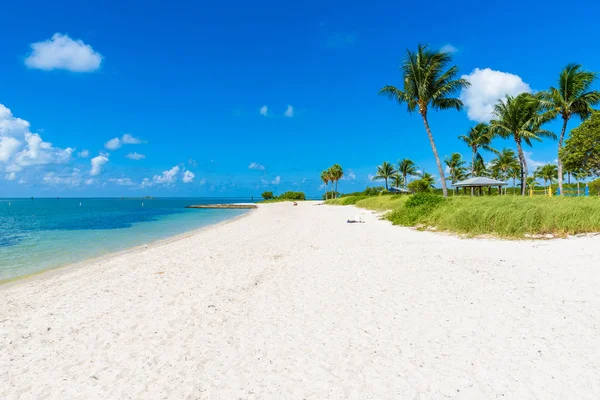 Personer Sola Sombrero Beach Florida Keys Marathon Florida Usa — Stockfoto