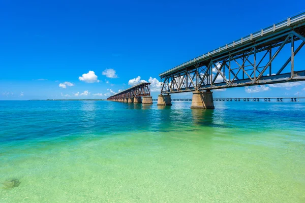 Observeren Van Weergave Van Lange Brug Florida Keys Florida Verenigde — Stockfoto