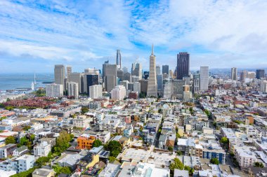 Güzel manzarası ve San Francisco Şehir, California, ABD.