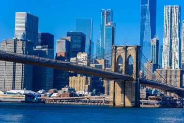 Doğal görünümü alt Manhattan Downtown, New York City, Amerika Birleşik Devletleri