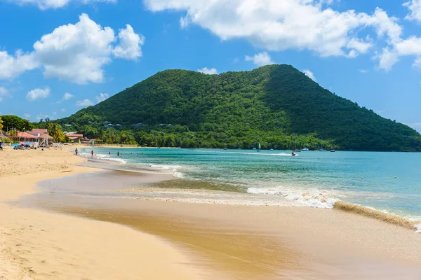 レデュイ ビーチ 熱帯海岸セントルシアのカリブ海の島に — ストック写真