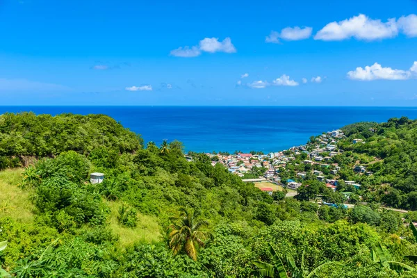 Vue Aérienne Village Sur Île Des Canaries Espagne — Photo